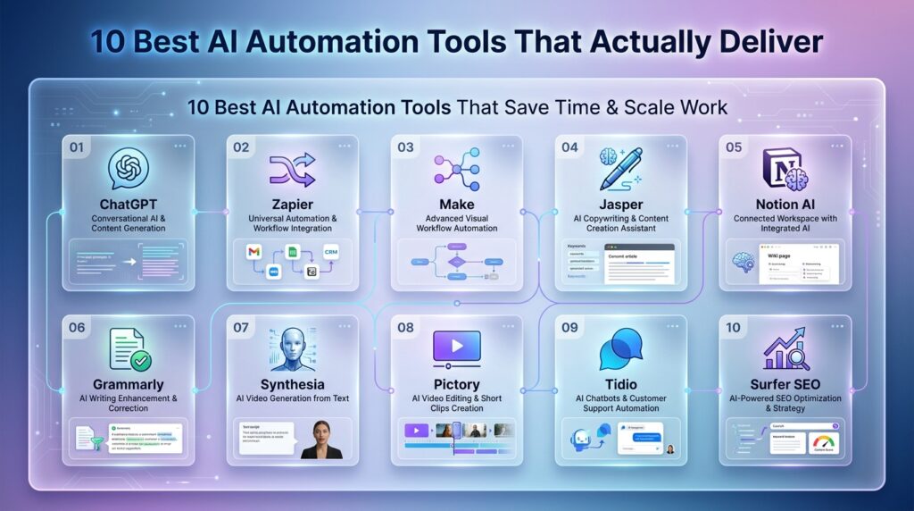 10 best AI automation tools