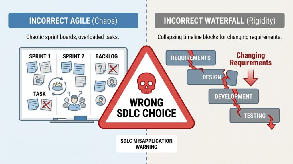 Choosing Wrong SDLC Model