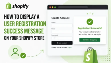 How to Display a User Registration Success Message on Shopify
