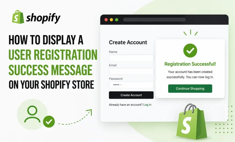 How to Display a User Registration Success Message on Shopify