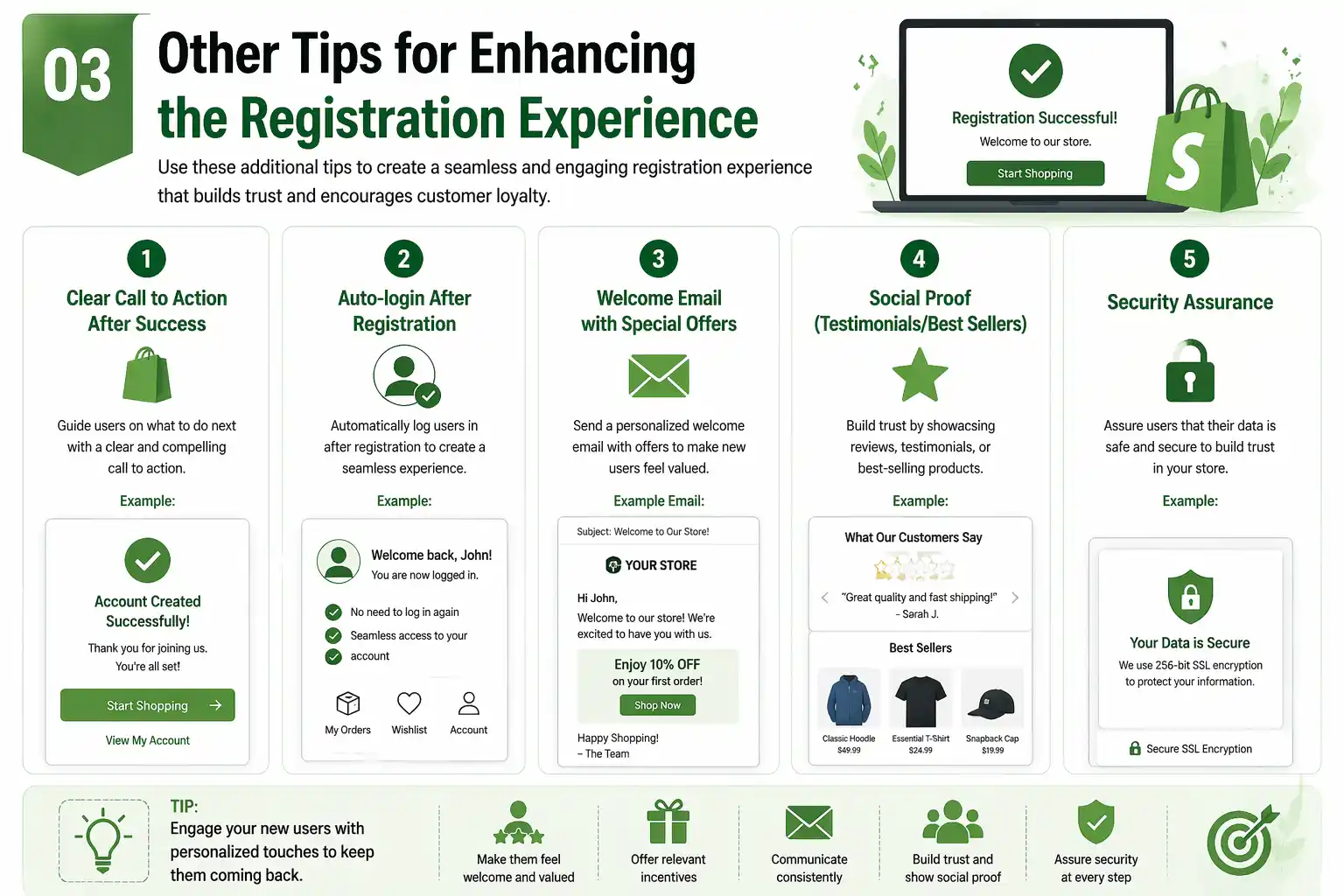 Other Tips for Enhancing the Registration Experience