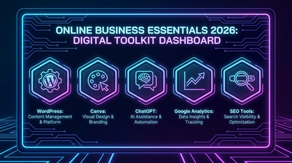 Tools for online business startups