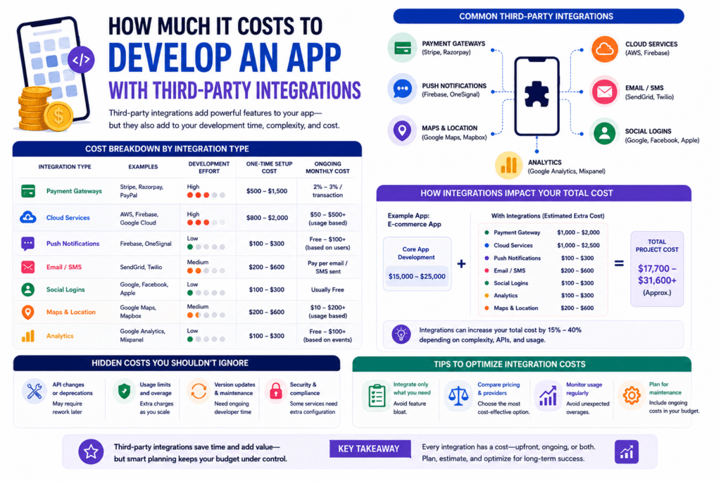 How Much It Costs to Develop an App With Third-Party Integrations