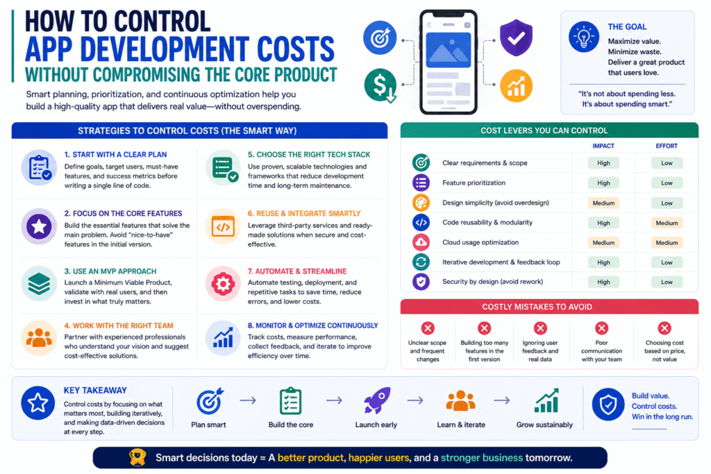 How to Control App Development Costs Without Compromising the Core Product