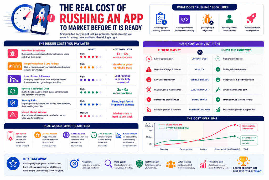 The Real Cost of Rushing an App to Market Before It Is Ready