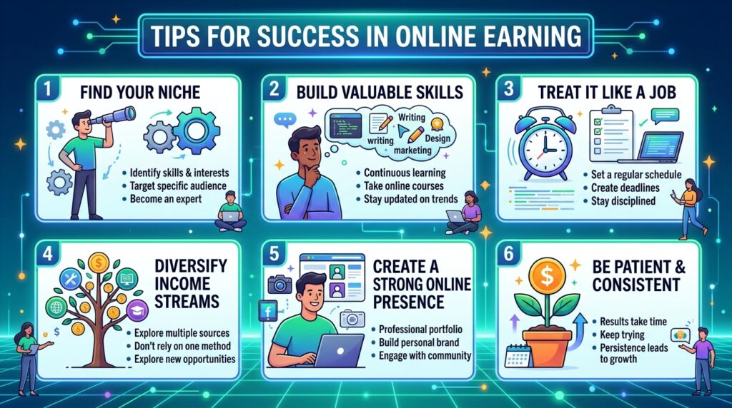 Tips for Success in Online Earning