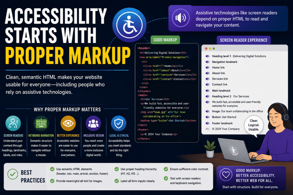 Accessibility Starts with Proper Markup