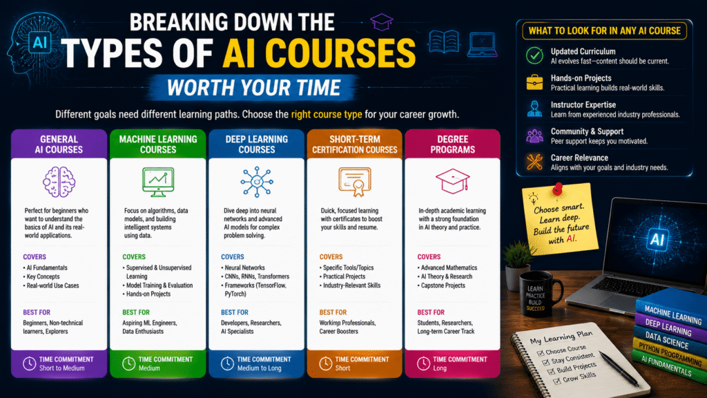 Breaking Down the Types of AI Courses Worth Your Time