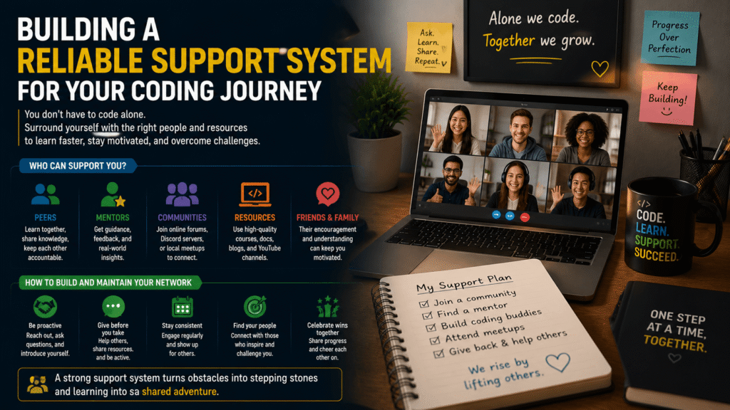 Building a Reliable Support System for Your Coding Journey