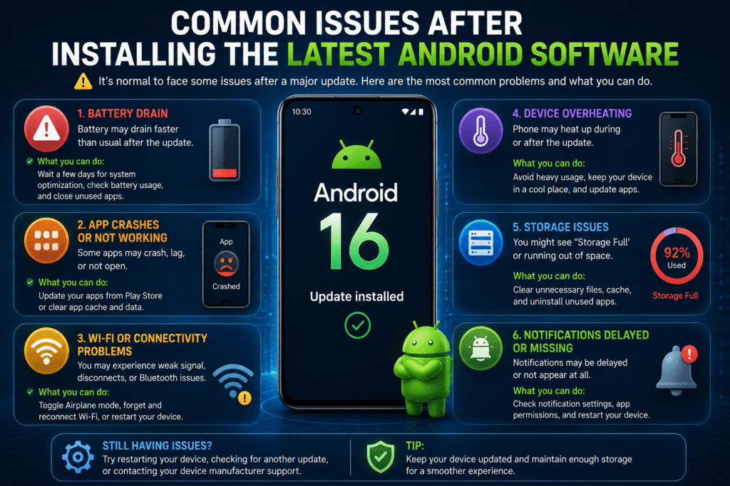 Common Issues After Installing the Latest Android Software