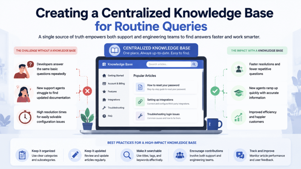 Creating a Centralized Knowledge Base for Routine Queries