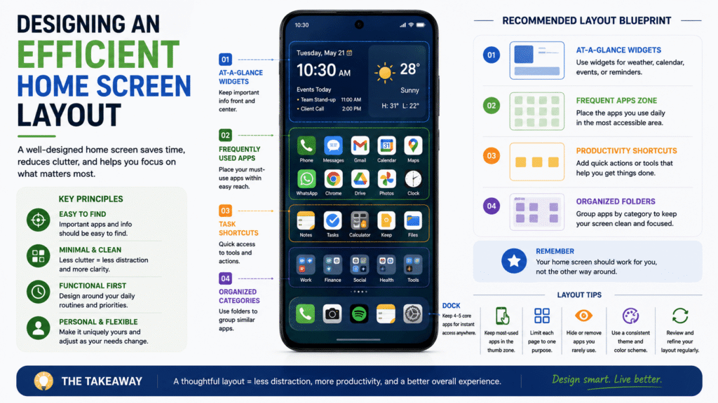 Designing an Efficient Home Screen Layout