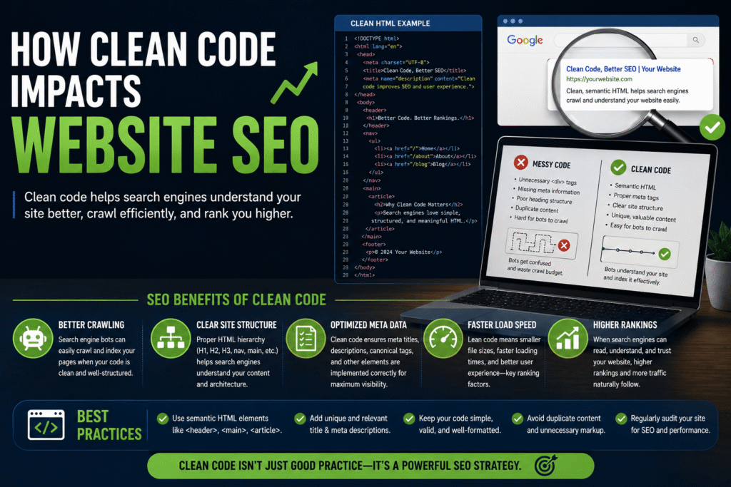 How Clean Code Impacts Website SEO
