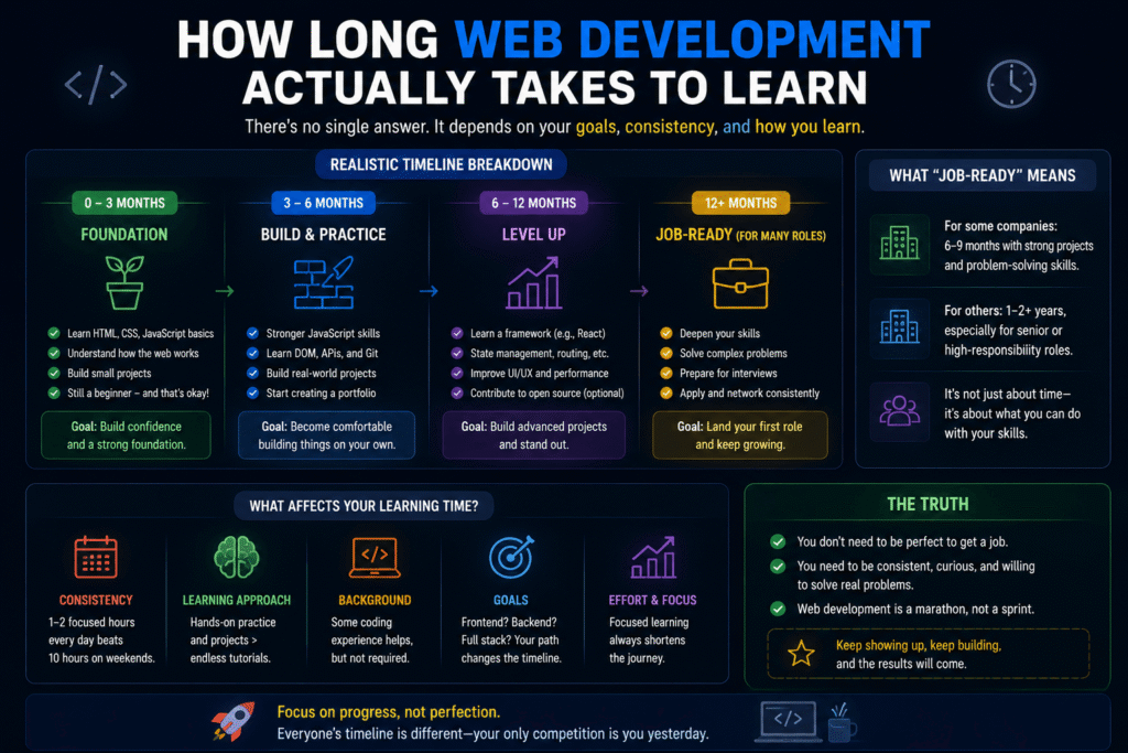 How Long Web Development Actually Takes to Learn