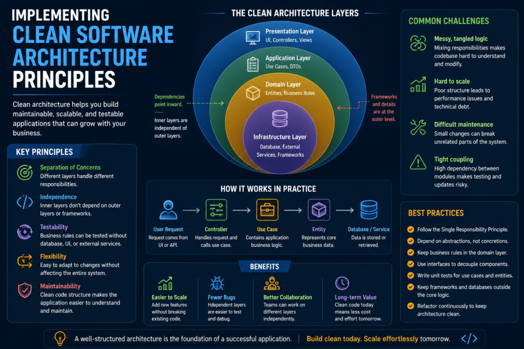Implementing Clean Software Architecture Principles