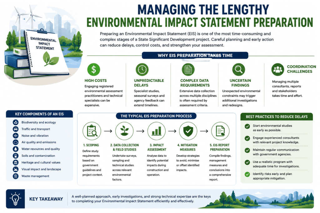 Managing the Lengthy Environmental Impact Statement Preparation
