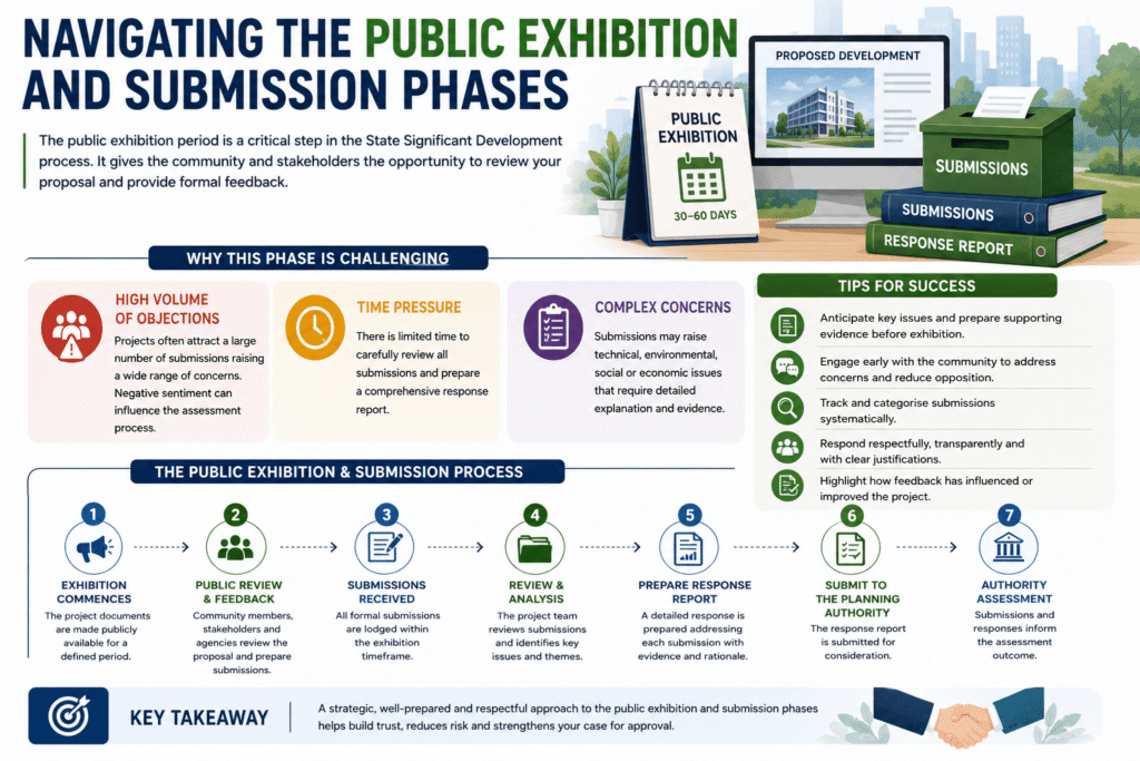 Navigating the Public Exhibition and Submission Phases