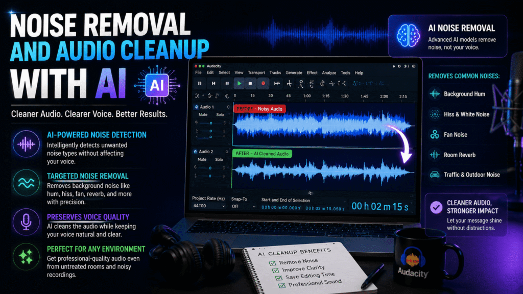 Noise Removal and Audio Cleanup With AI