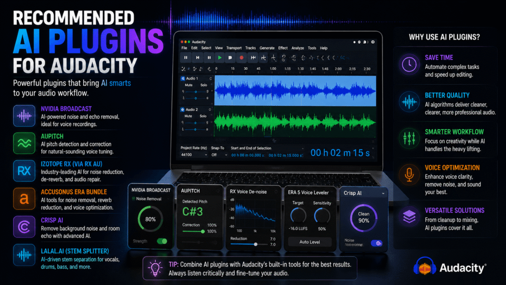 Recommended AI Plugins for Audacity
