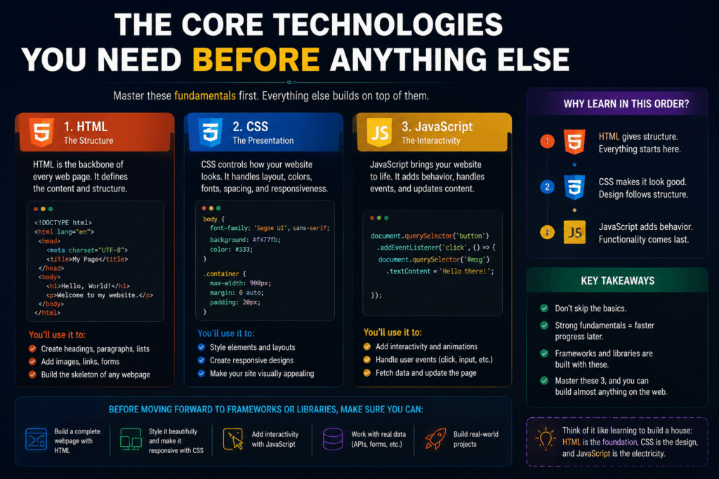 The Core Technologies You Need Before Anything Else