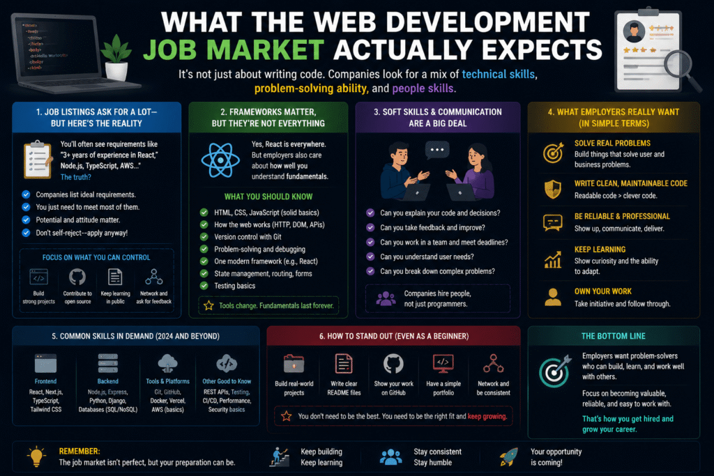 What the Web Development Job Market Actually Expects