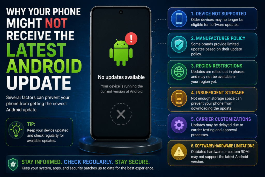 Why Your Phone Might Not Receive the Latest Android Update