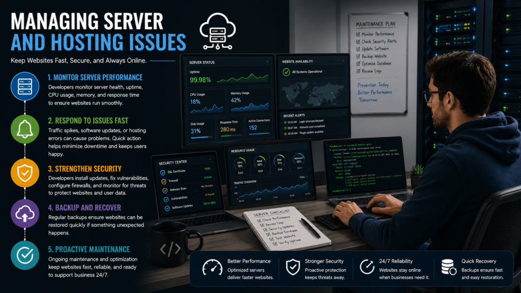 Managing Server and Hosting Issues