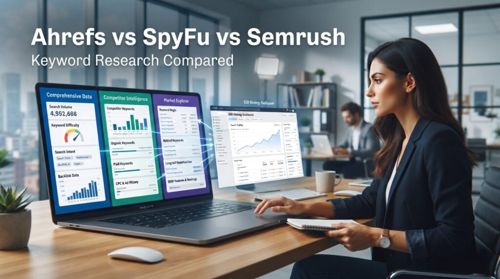 Ahrefs vs SpyFu vs Semrush for Keyword Research