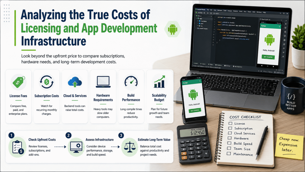 Analyzing the True Costs of Licensing and App Development Infrastructure