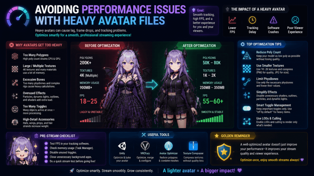 Avoiding Performance Issues with Heavy Avatar Files