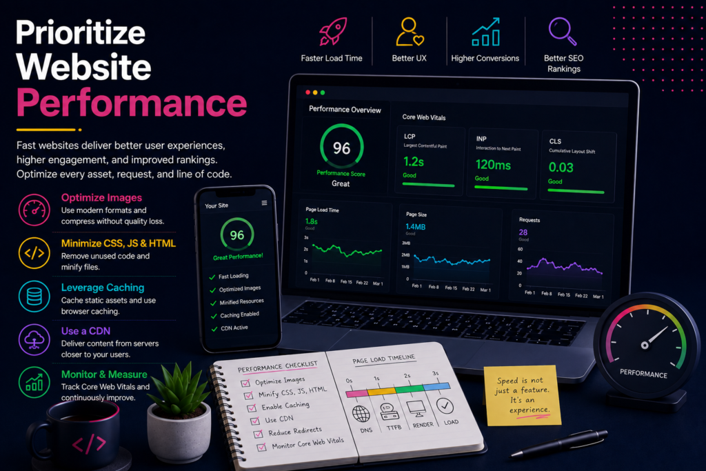 Prioritize Website Performance