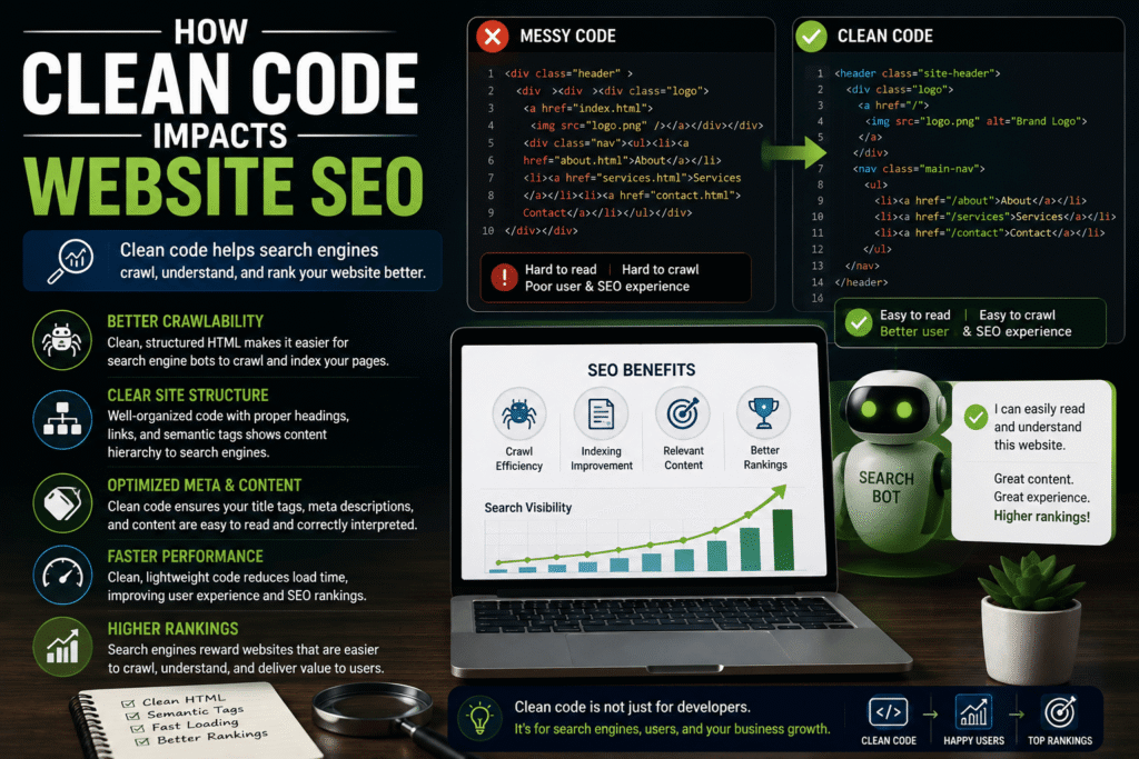 How Clean Code Impacts Website SEO