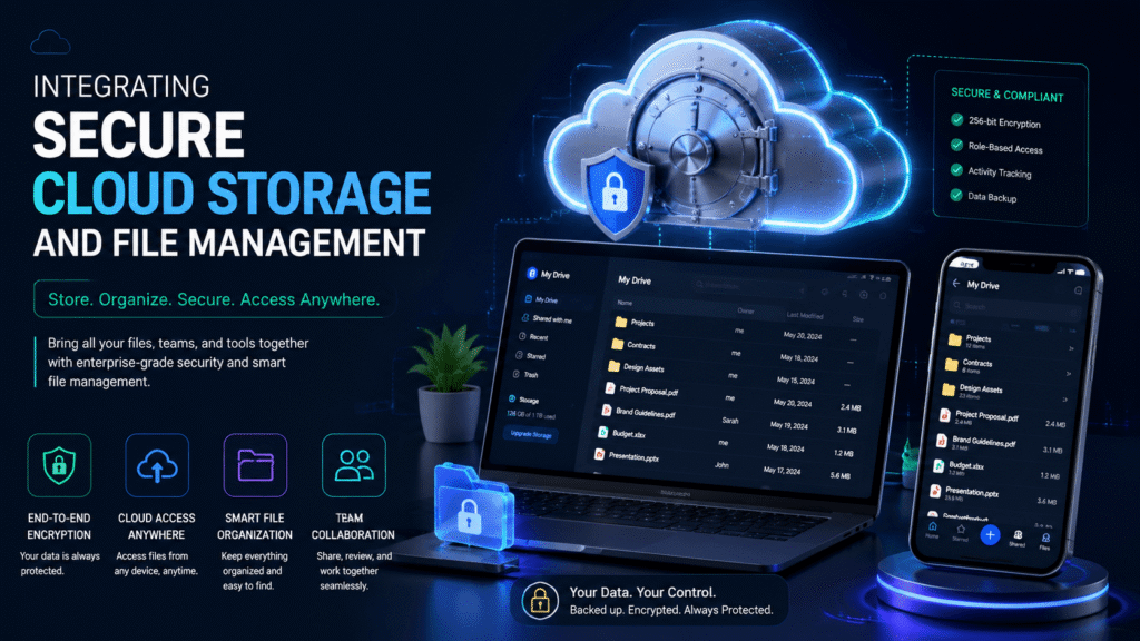 Integrating Secure Cloud Storage and File Management