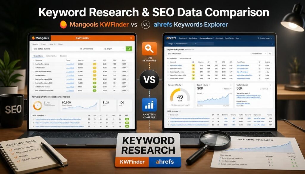 Keyword Research and SEO Data Comparison