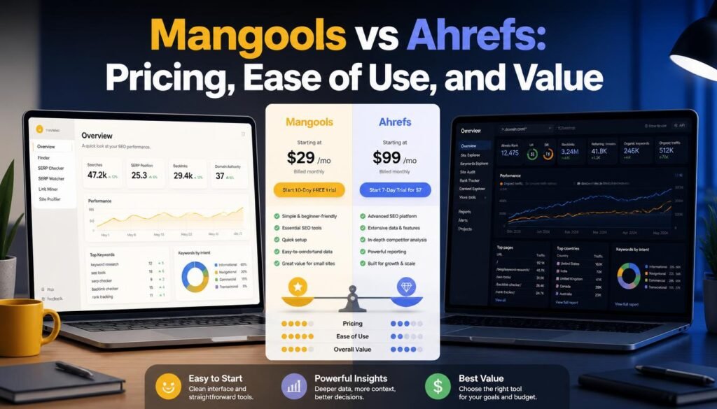 Mangools vs Ahrefs Pricing, Ease of Use, and Value
