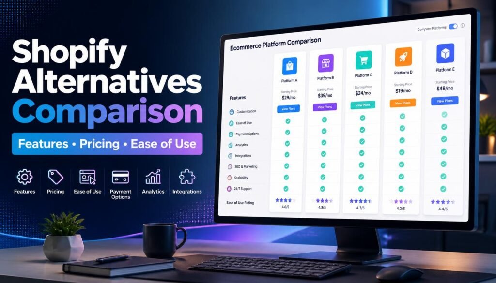 Shopify Alternatives Comparison Features, Pricing, and Ease of Use