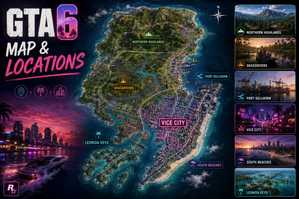GTA 6 Map And Locations
