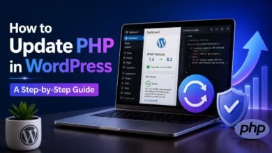 how to update php in wordpress